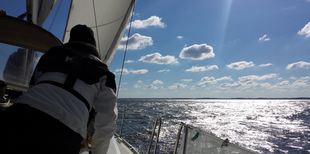 Segeln auf der Ostsee im Oktober - ausnahmsweise auch mal mit Sonne